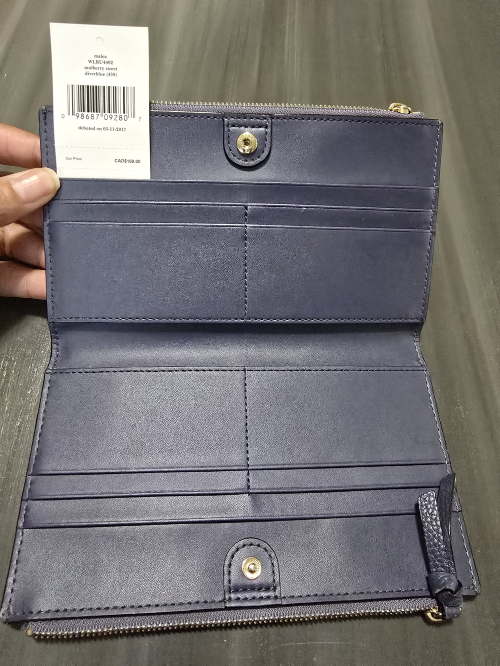 Kate Spade Malea Mulberry Street  leather Bifold wallet never Used